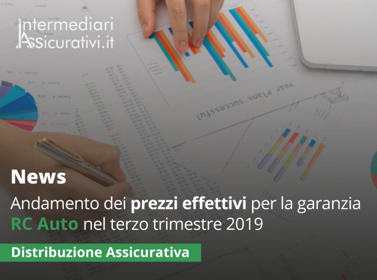 Bollettino IVASS: l'andamento dei prezzi effettivi per la garanzia r.c.auto nel terzo trimestre 2019